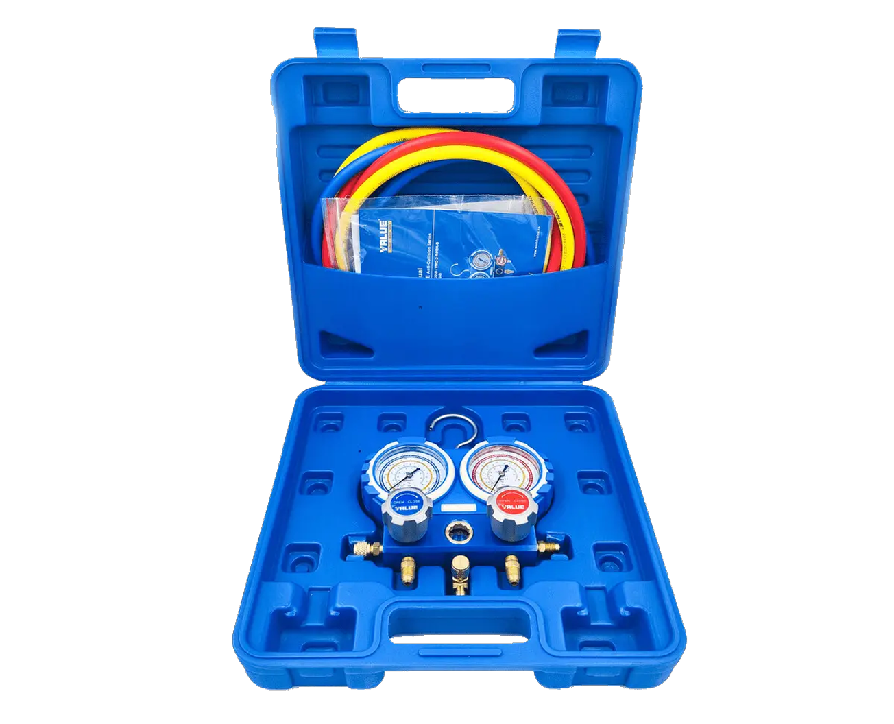 Манометрический коллектор двухвентильный Value VMG-2-R410A-04 (R22, R134a, R410a, R407c)